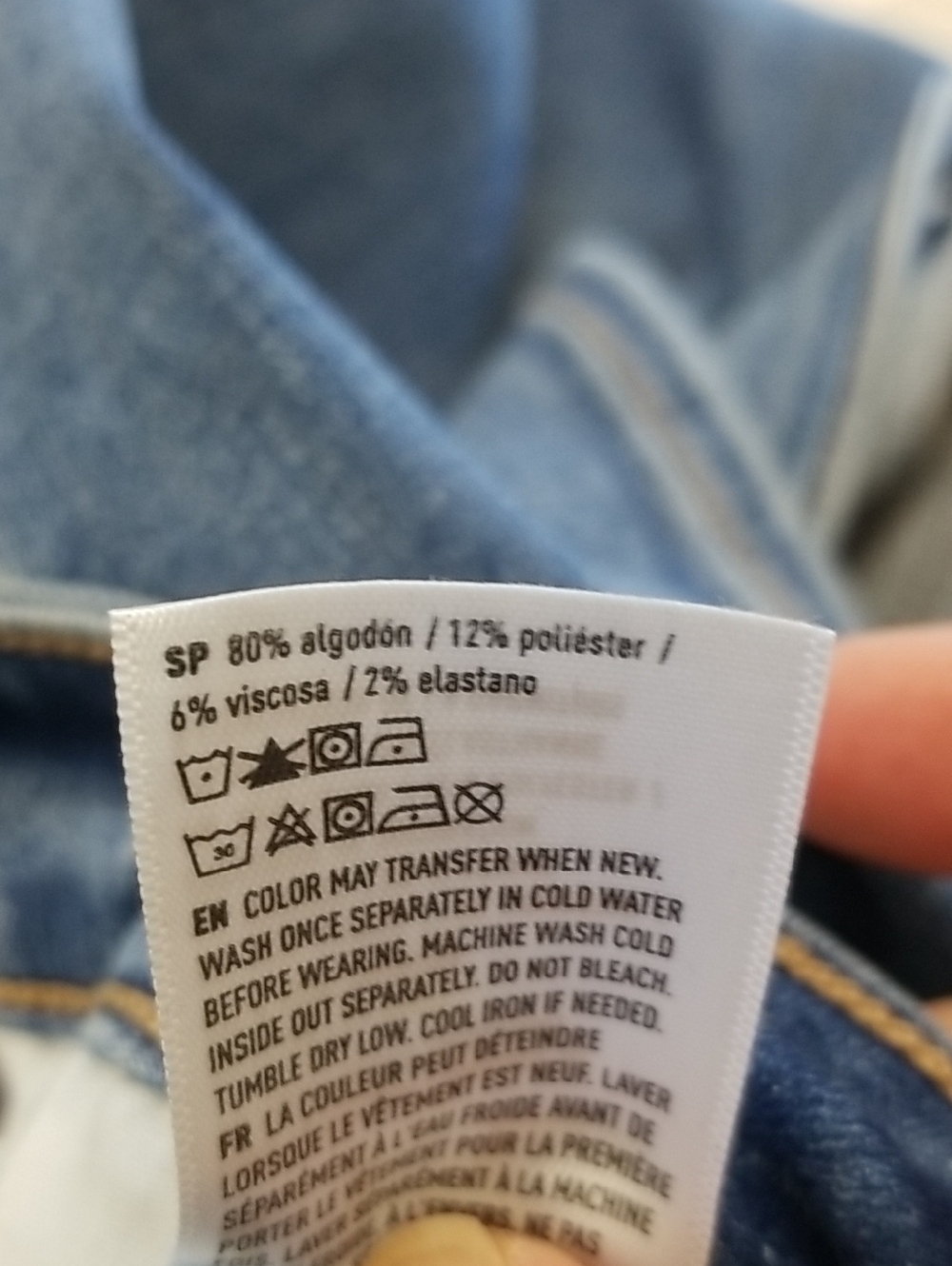 NWT American Eagle Light-Mid Blue Stretch Hi-Rise Skinny Kick Jeans Size 24 - Picture 7 of 7
